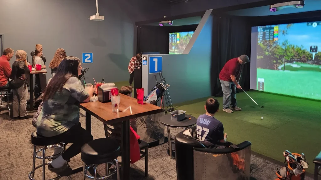 golf simulator is great when you're looking for something fun to do near Iowa Falls