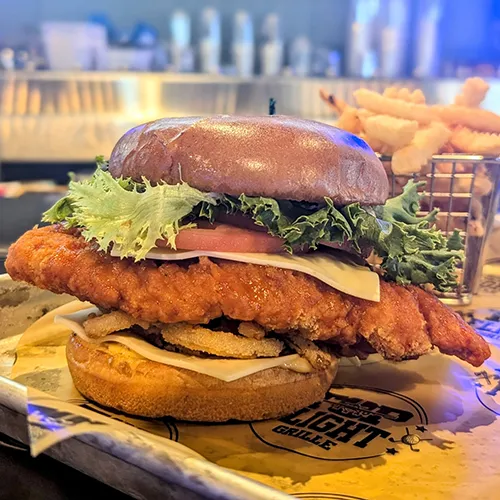 Top Flight Grille has a wide variety of tasty food