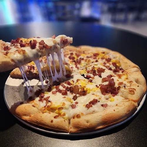 now serving breakfast pizza
