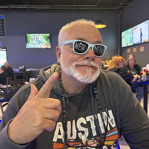 locals having fun at Top Flight Grille