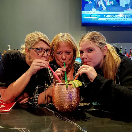 enjoy a drink with friends!