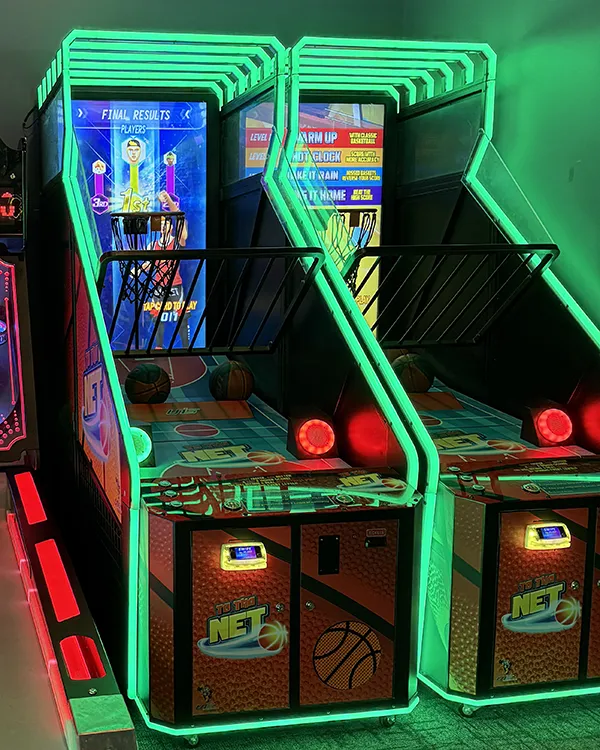 come play basketball arcade games at Top Flight Grille